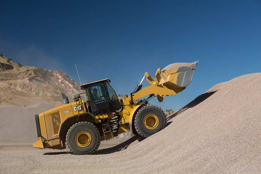 New Cat® 966 GC Wheel Loader delivers high performance, easy operation, and low owning and operating costs